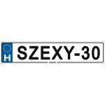 Szexy 30 - (52 ×11 cm) autós rendszám matrica, tábla, mágnes