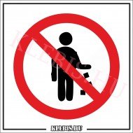 Szemetelni tilos matrica, 16×16 cm