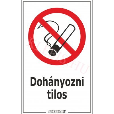 Dohányozni tilos matrica, 6×10 cm Dohányozni tilos matrica, 6×10 cm
