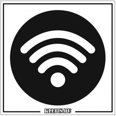 Wifi jel öntapadós matrica, 10×10 cm-től