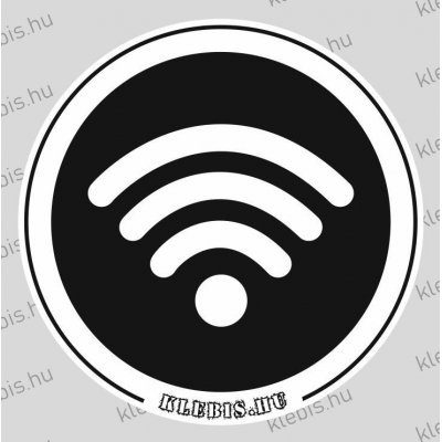 Wifi jel öntapadós matrica, 10×10 cm-től