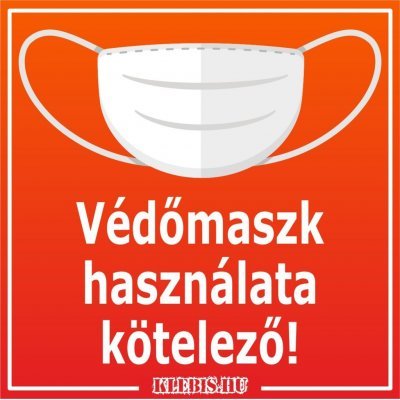 Védőmaszk használata kötelező! (szöveges) matrica, tábla 10×10 cm-től Védőmaszk használata kötelező! (szöveges) matrica, tábla 10×10 cm-től