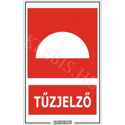 Tűzjelző matrica, 25×40 cm Tűzjelző matrica, 25×40 cm