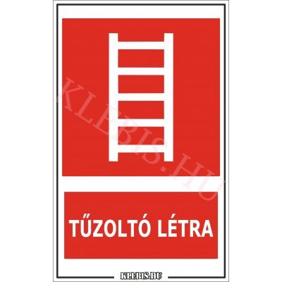 Tűzoltó létra matrica, 25×40 cm Tűzoltó létra matrica, 25×40 cm