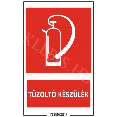 Tűzoltó készülék matrica, 25×40 cm Tűzoltó készülék matrica, 25×40 cm