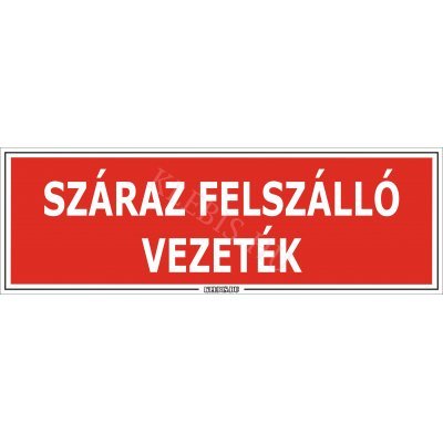 Száraz felszálló vezeték matrica, 30×10 cm Száraz felszálló vezeték matrica, 30×10 cm
