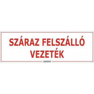 Száraz felszálló vezeték matrica, 30×10 cm Száraz felszálló vezeték matrica, 30×10 cm