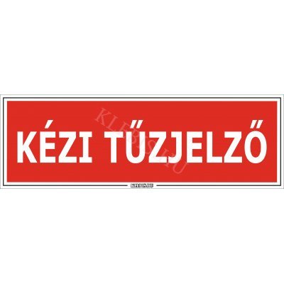 Kézi tűzjelző matrica, 60×20 cm Kézi tűzjelző matrica, 60×20 cm
