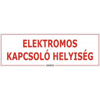 Elektromos kapcsoló helyiség matrica, 60×20 cm Elektromos kapcsoló helyiség matrica, 60×20 cm