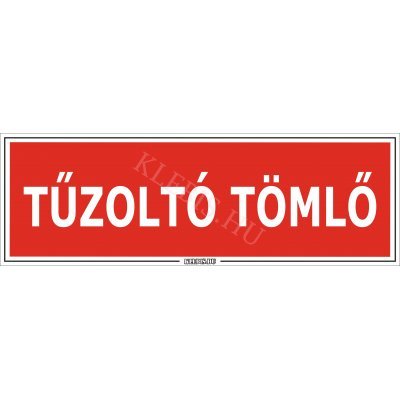 Tűzoltó tömlő matrica, 60×20 cm Tűzoltó tömlő matrica, 60×20 cm