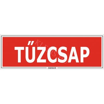 Tűzcsap matrica, 60×20 cm Tűzcsap matrica, 60×20 cm