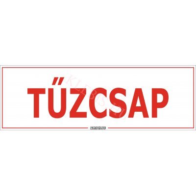 Tűzcsap matrica, 60×20 cm Tűzcsap matrica, 60×20 cm