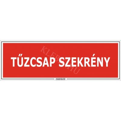 Tűzcsap szekrény matrica, 60×20 cm Tűzcsap szekrény matrica, 60×20 cm
