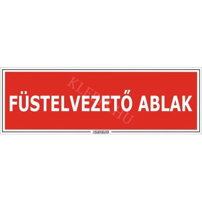 Füstelvezető ablak matrica, 60×20 cm Füstelvezető ablak matrica, 60×20 cm