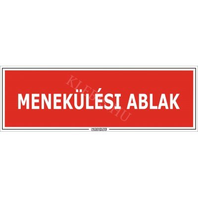 Menekülési ablak matrica, 60×20 cm Menekülési ablak matrica, 60×20 cm