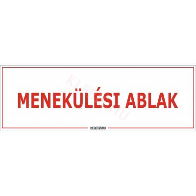 Menekülési ablak matrica, 60×20 cm Menekülési ablak matrica, 60×20 cm