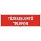 Tűzbejelentő telefon matrica, 30×10 cm Tűzbejelentő telefon matrica, 30×10 cm