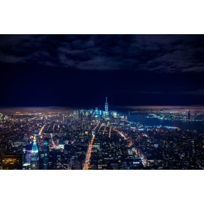 Amerika este - vászonkép, vászonfotó, vakráma 45 × 30 cm Amerika este - vászonkép, vászonfotó, vakráma 45 × 30 cm