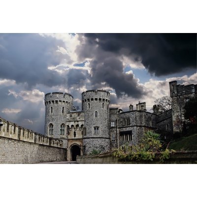 Középkori épület - vászonkép, vászonfotó, vakráma 45 × 30 cm Középkori épület - vászonkép, vászonfotó, vakráma 45 × 30 cm