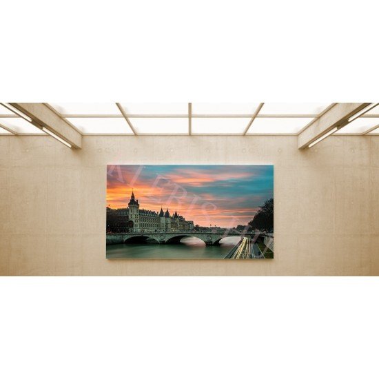 Párizsi híd - vászonkép, vászonfotó, vakráma 45 × 30 cm