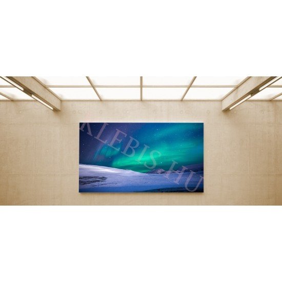 Aurora fény - vászonkép, vászonfotó, vakráma 45 × 30 cm