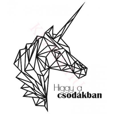Higgy a csodákban, unikornis falmatrica 76,5 × 95 cm Higgy a csodákban, unikornis falmatrica 76,5 × 95 cm