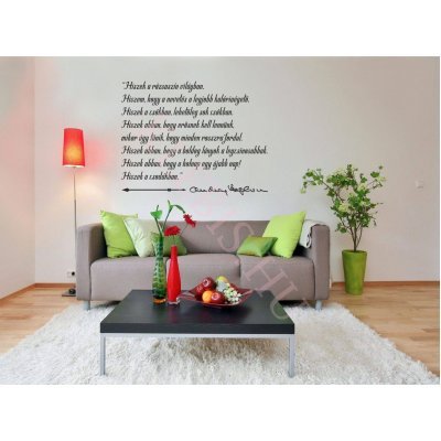 Hiszek a rózsaszín világban falmatrica 95 × 74 cm Hiszek a rózsaszín világban falmatrica 95 × 74 cm