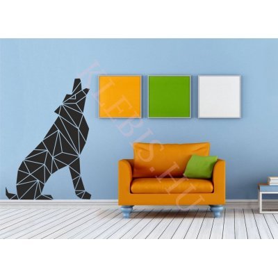Színezett kutya falmatrica 67 × 95 cm Színezett kutya falmatrica 67 × 95 cm