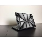 Fa szerkezet fekete-fehér laptop matrica