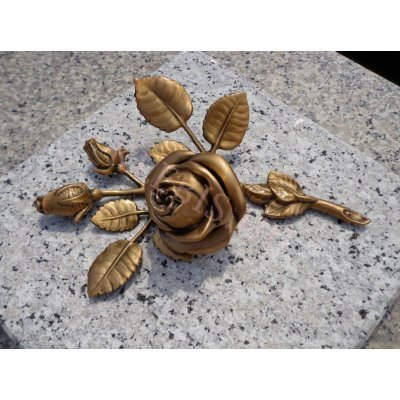 Rózsa bronz szobor laptop matrica