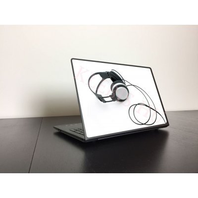 Fejhallgató laptop matrica